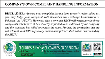 Securities and Exchange Commission of Pakistan — investor complaints and service desk